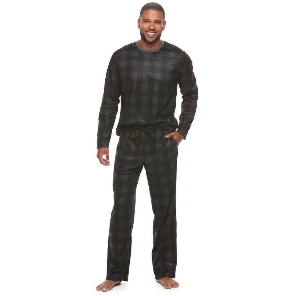 Men's Pajama Set Brushed Novelty size S NEW